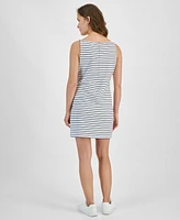 Nautica Jeans Women's Stripe-Print Sleeveless Mini Dress