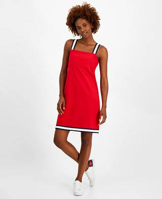 Tommy Hilfiger Women's Striped-Strap French Terry Sneaker Dress