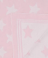 Baby Mode Signature Baby Girls Reversible Stars Knit Blanket