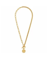 Ellie Vail Stacie Toggle Chain Coin Necklace