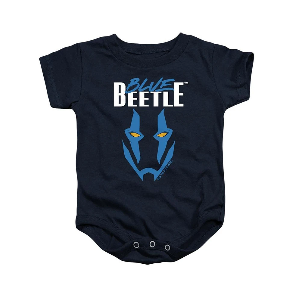 Blue Beetle Baby Girls Mask Snapsuit