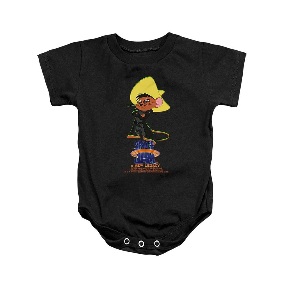 Space Jam 2 Baby Girls Speedy Matrix Snapsuit