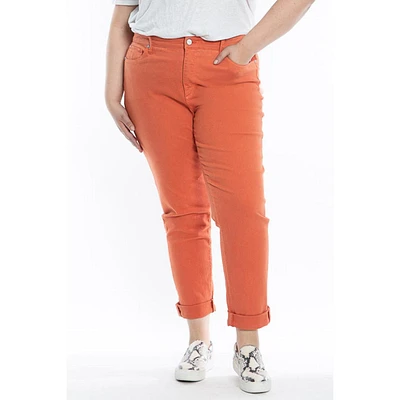 Slink Jeans Plus Size Color Boyfriend Pants