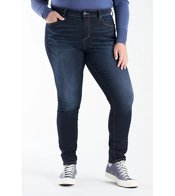 Slink Jeans Plus Size High Rise Skinny Jeans