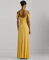 Lauren Ralph Women's Off-The-Shoulder Jersey Gown