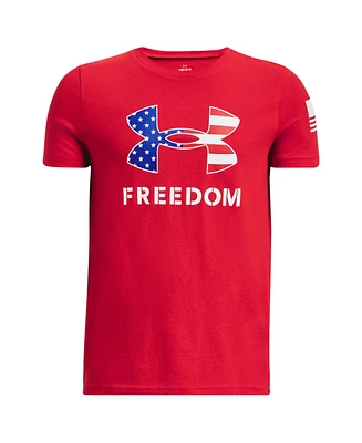 Under Armour Big Boys Freedom Logo Graphic Short Sleeve T-Shirt