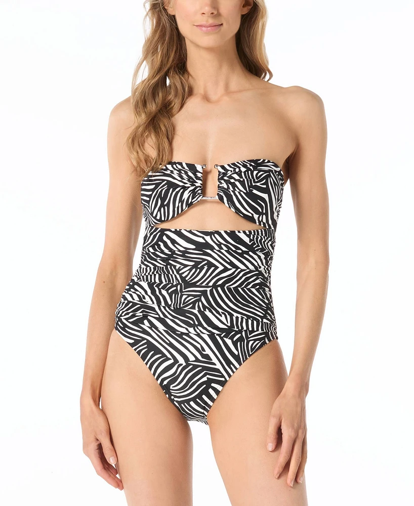 Michael Kors Women's Bandeau One-Piece Swimsuit