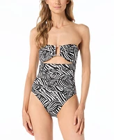 Michael Michael Kors Women's Bandeau One-Piece Swimsuit