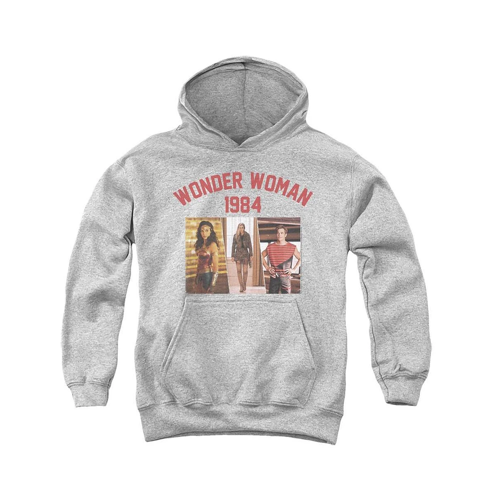 Wonder Woman Boys 84 Youth Collegiate Montage Pull Over Hoodie / Hooded Sweatshirt