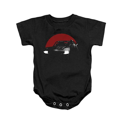 Batman Baby Girls The Red Moon And Batmobile Snapsuit