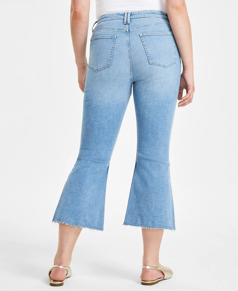On 34th Women's High-Rise Cropped Flare Jeans, Created for Macy's