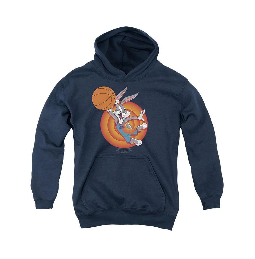 Space Jam 2 Boys Youth Bugs Slam Pull Over Hoodie / Hooded Sweatshirt