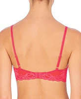 Natori Women's Feathers Lace Contour Underwire Plunge Bra 730023