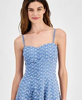 Taylor Women's Eyelet A-Line Dress