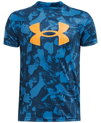 Under Armour Big Boys Tech Logo Printed Short Sleeve T-shirt