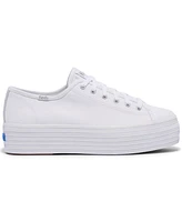 Keds Women's Triple Up Canvas Platform Casual Sneakers from Finish Line