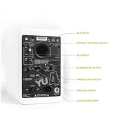 Kanto YU4 Powered Bookshelf Speakers with Built-In Bluetooth - Pair