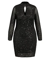 City Chic Women's Glowing Mini Dress