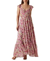 Astr the Label Women's Primrose Lace-Up-Back Maxi Dress