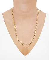 Italian Gold Polished Mariner Link 22" Chain Necklace (5.5mm) in 10k Gold