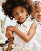 Polo Ralph Lauren Toddler and Little Girls Belted Cotton Oxford Shirtdress