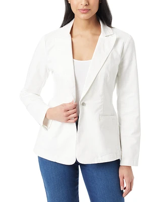 Gloria Vanderbilt Women's Denim One-Button Blazer