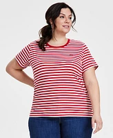 Levi's Trendy Plus Perfect Sandy Striped T-Shirt