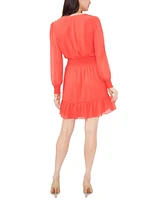 Vince Camuto Women's Smocked-Waist Tiered-Hem Dress