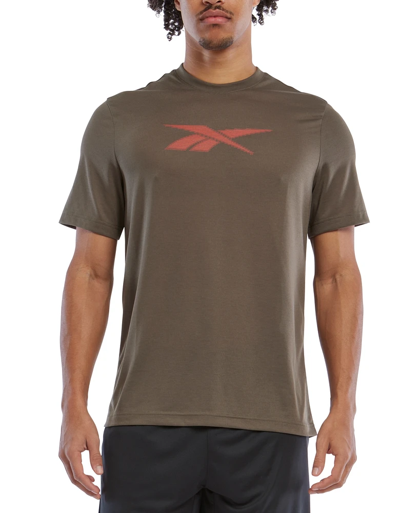 Reebok Men's Vector Performance Short Sleeve Logo Graphic T-Shirt