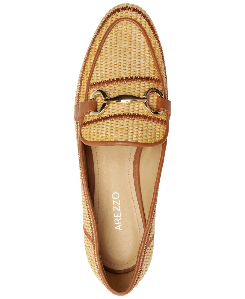 Arezzo Women's Emmy Raffia Loafers