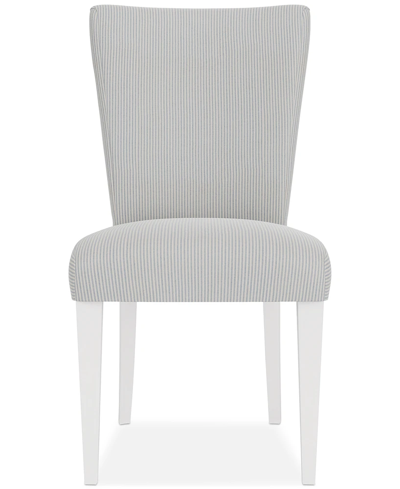 Catriona Striped Upholstered Side Chair, Created for Macy's
