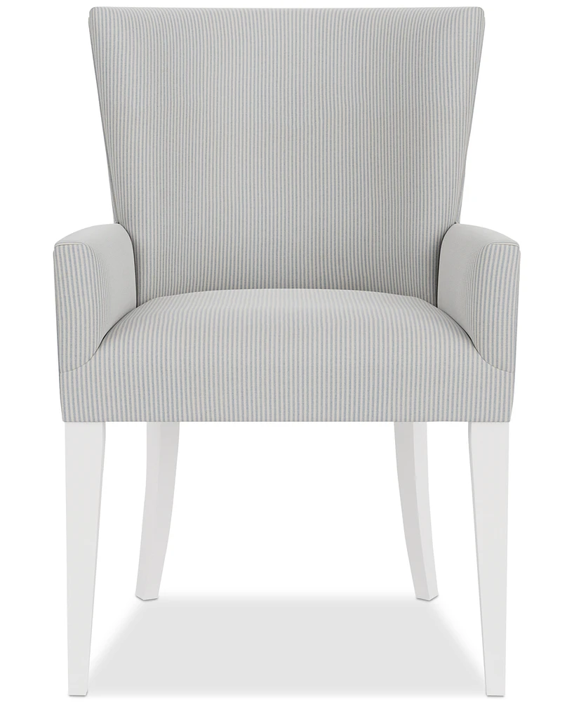 Catriona Striped Upholstered Arm Chair