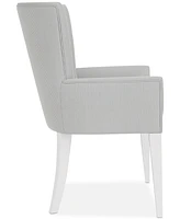 Catriona Striped Upholstered Arm Chair, Created for Macy's