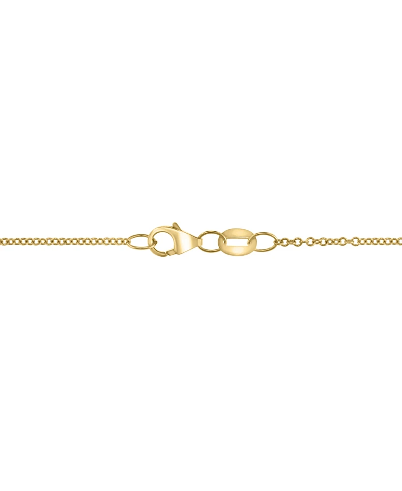 Effy Diamond Heart Pave 18" Pendant Necklace (3/4 ct. t.w.) in 14k Gold