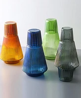 Fifth Avenue Manufacturers 2-Piece Ribbed Carafe and Cup Set