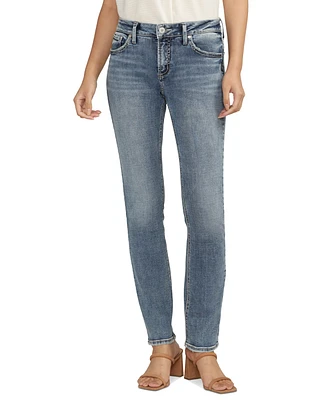 Silver Jeans Co. Women's Elyse Faded Straight-Leg