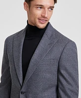 Calvin Klein Men's Slim-Fit Gray Solid Wool-Blend Suit Separate Jacket