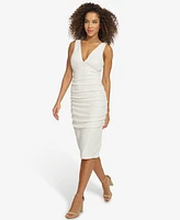 Siena Women's Sequined Ruched Midi Dress