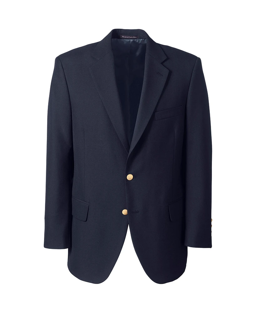 Lands' End Men's Long Hopsack Blazer