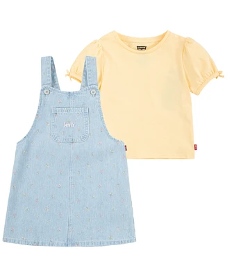Levi's Toddler Puff Sleeve Tee and Skirtalls Set