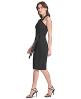 Calvin Klein Women's Belted Sheath Dress