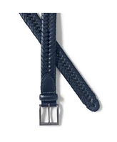 Lands' End Big & Tall Leather Braid Belt