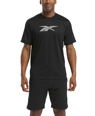 Reebok Men's Vector Performance Short Sleeve Logo Graphic T-Shirt