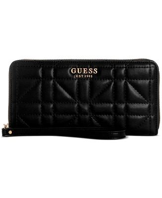 Guess Assia Large Zip Around Wallet