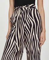 Mango Women's Bow Printed Pants