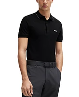 Boss by Hugo Men's Tonal Logo Slim-Fit Polo Shirt