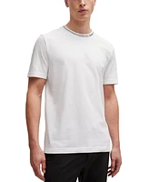 Boss by Hugo Men's Branded Collar Regular-Fit T-Shirt