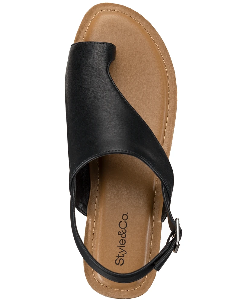 Style & Co Women's Bowiee Slingback Flat Sandals, Created for Macy's