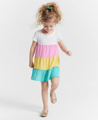 Epic Threads Toddler Girls Colorblocked Tiered Dress, Created for Macy's