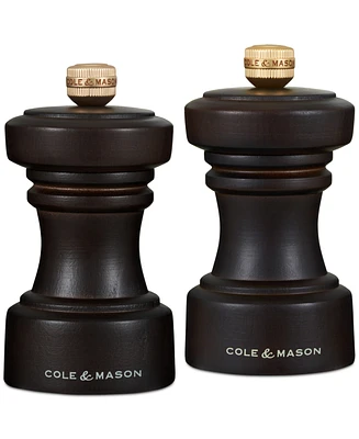 Cole & Mason Hoxton 4" Wooden Salt & Pepper Mill Gift Set